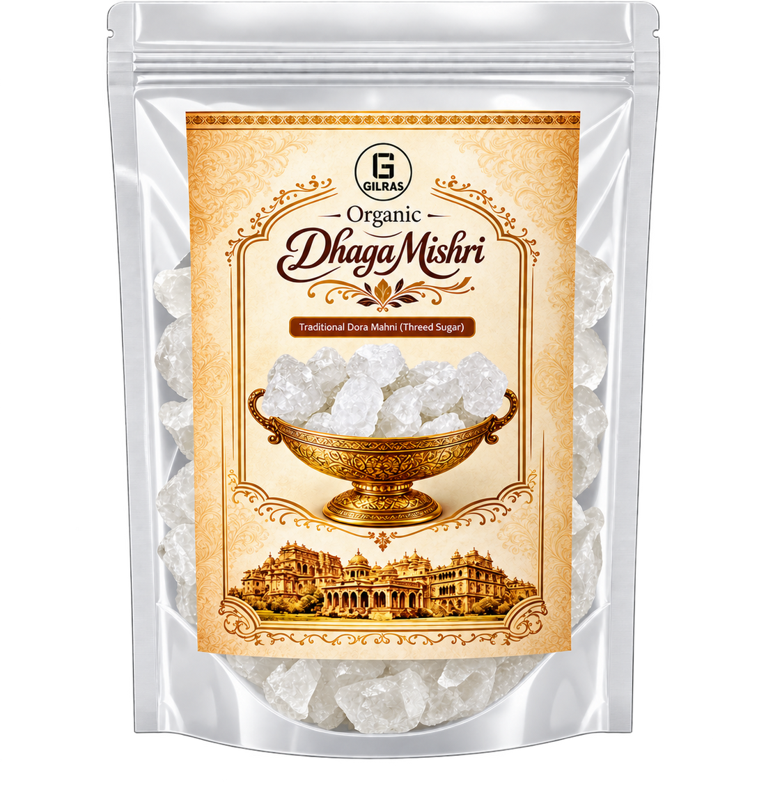 Organic Dhaga Mishri – Traditional Dora Moti Mishri
