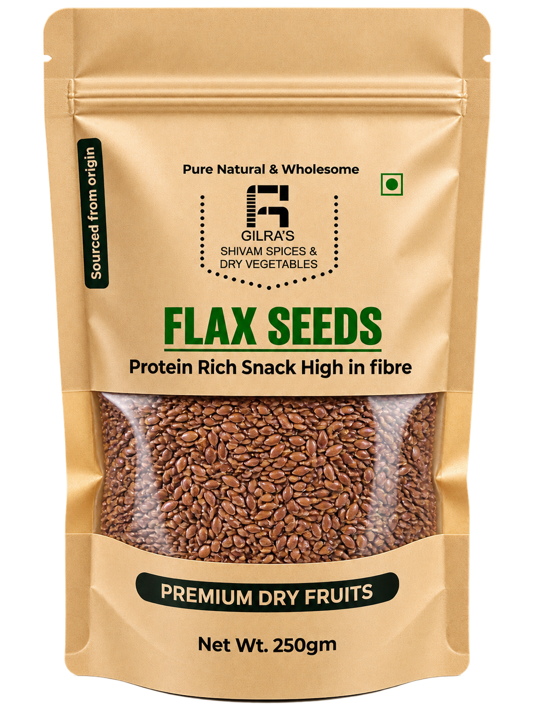 Premium Natural Flax Seeds – 250g