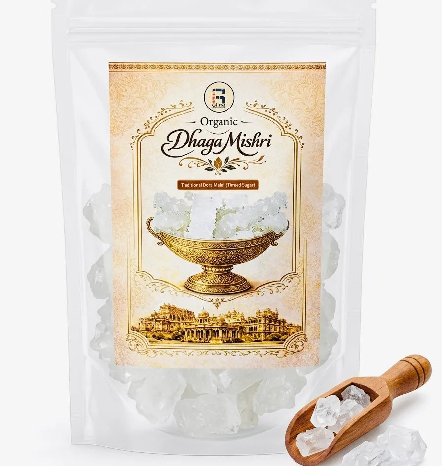 Organic Dhaga Mishri – Traditional Dora Moti Mishri
