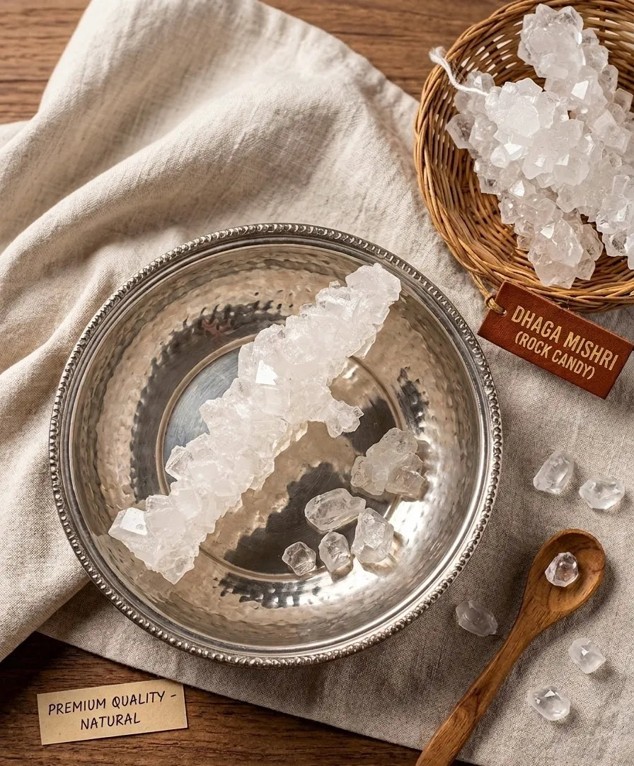 Organic Dhaga Mishri – Traditional Dora Moti Mishri