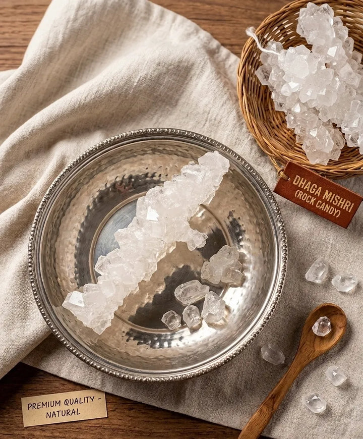 Organic Dhaga Mishri – Traditional Dora Moti Mishri