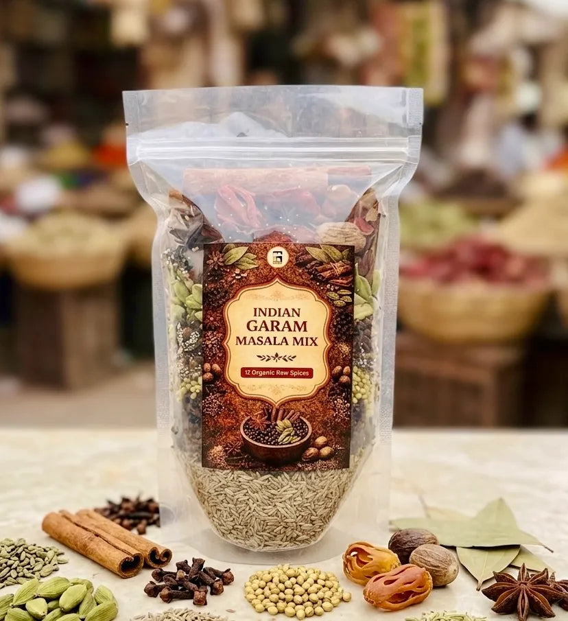 Premium Indian Garam Masala Mix – 12 Organic Raw Spices