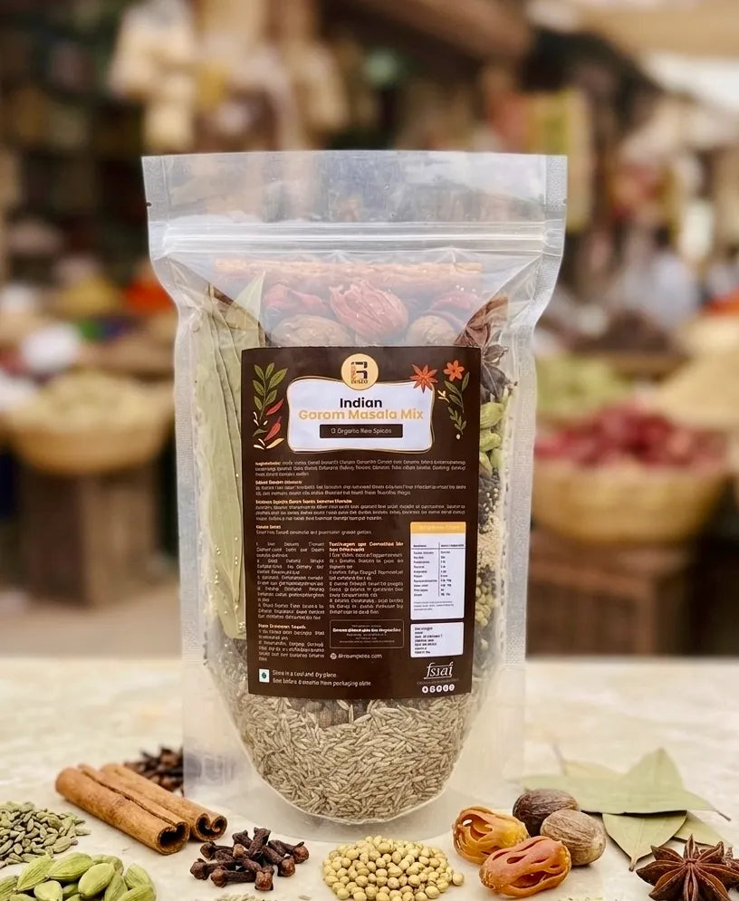 Premium Indian Garam Masala Mix – 12 Organic Raw Spices