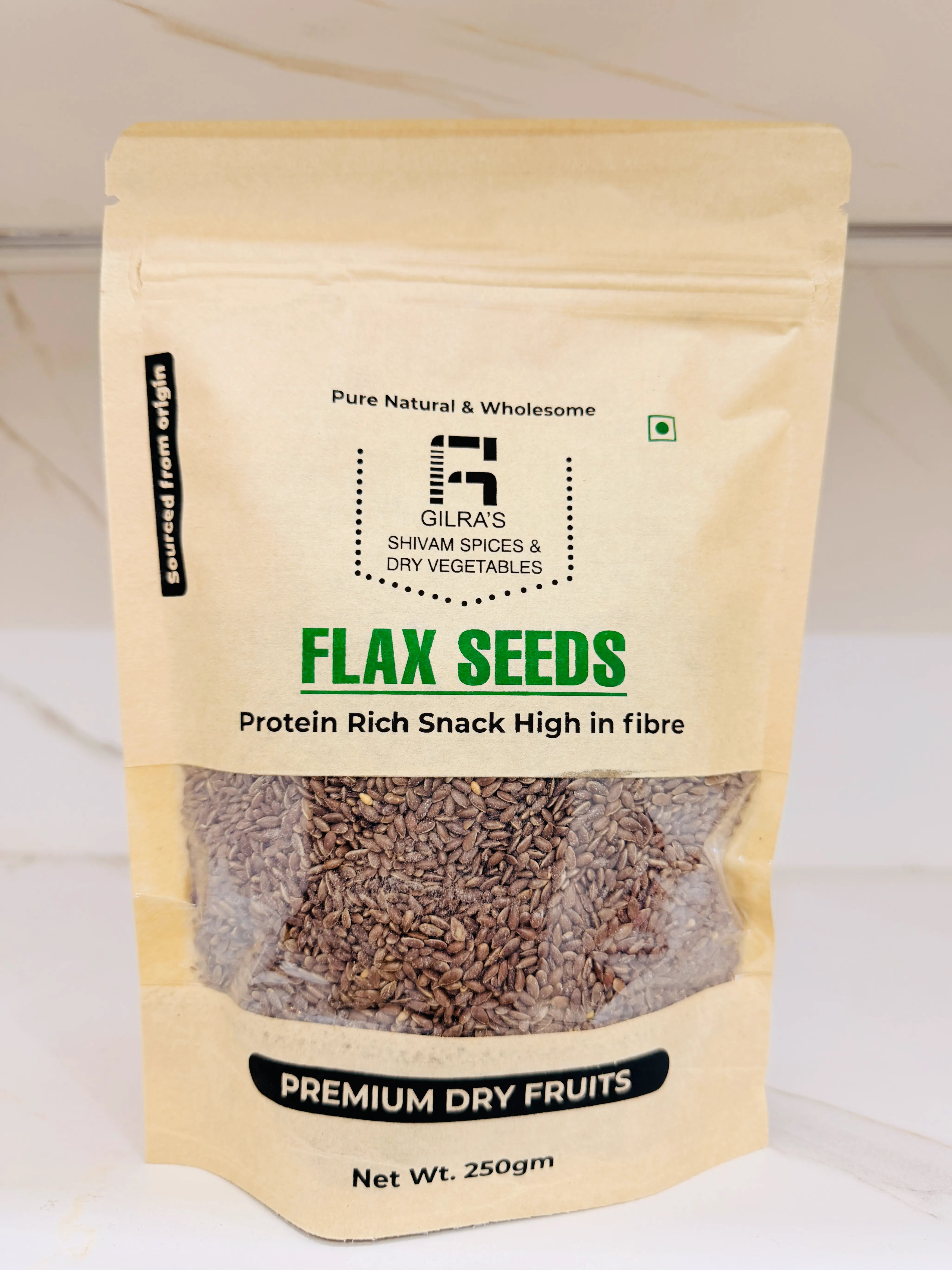 Premium Natural Flax Seeds – 250g