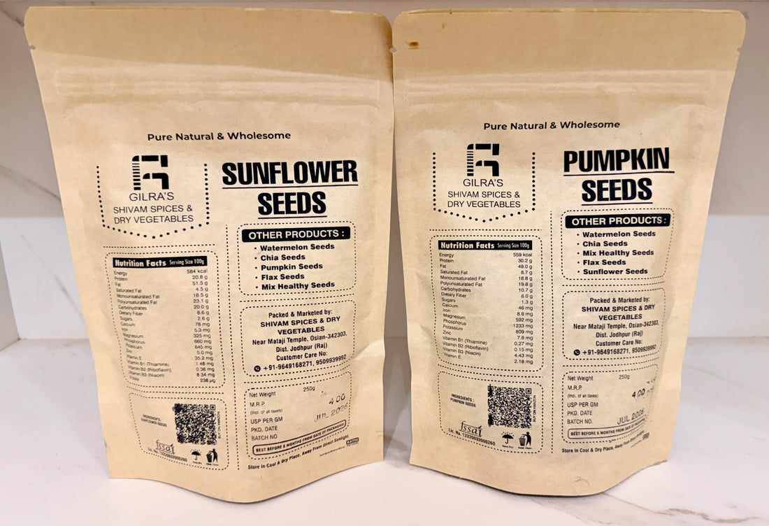 Premium Pumpkin & Sunflower Seeds Combo – 500g